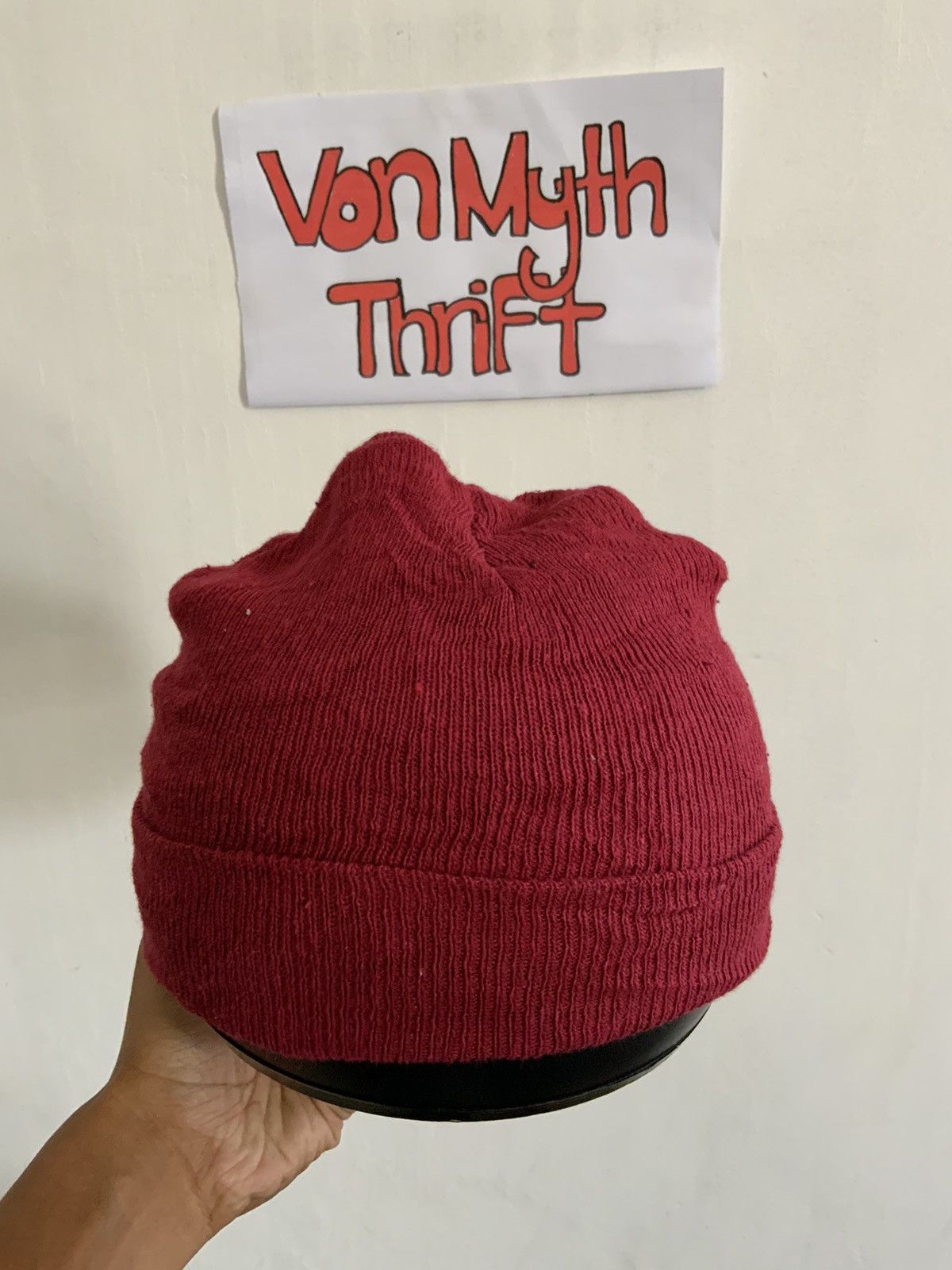 Hat Club Spinns-New Standard Maroon Beanie Hat Size ONE SIZE - 3 Thumbnail