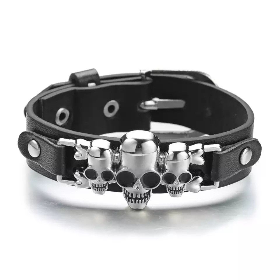 Jewelry Cool Skeleton Skull Bracelet Size ONE SIZE - 2 Thumbnail