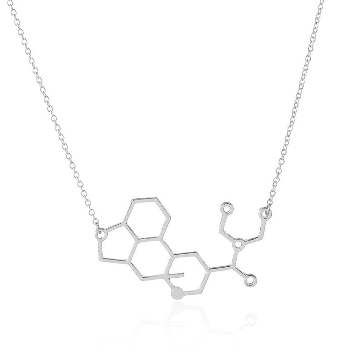 Jewelry Goth Molecule Chain Necklace Size ONE SIZE - 2 Thumbnail