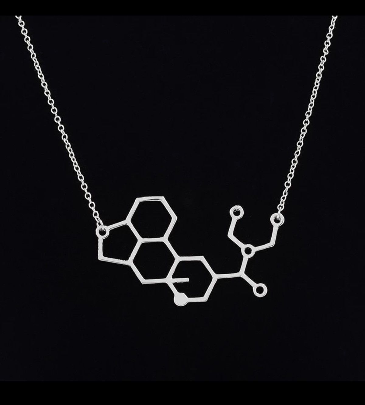 Jewelry Goth Molecule Chain Necklace Size ONE SIZE - 1 Thumbnail