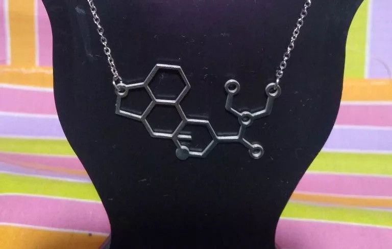 Jewelry Goth Molecule Chain Necklace Size ONE SIZE - 3 Thumbnail