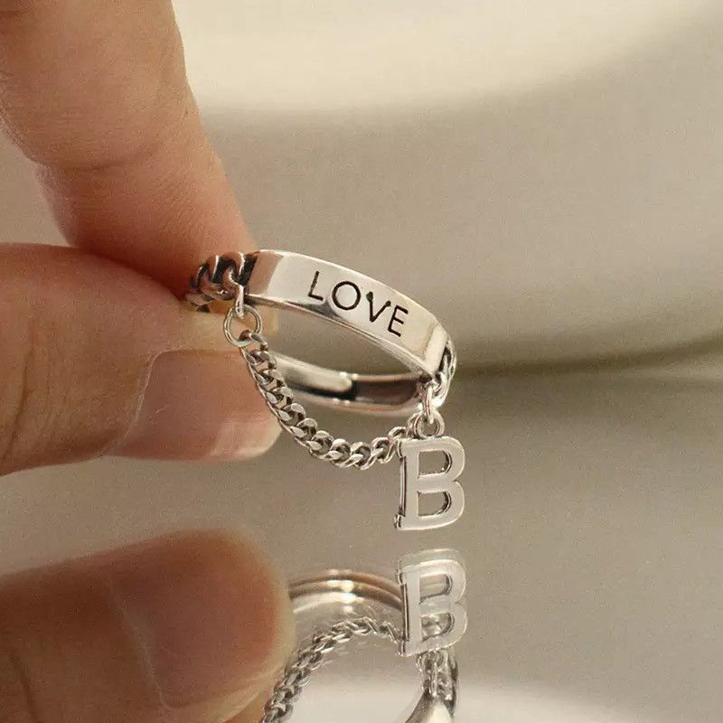 Jewelry Love Chain Tassel Ring Size ONE SIZE - 4 Thumbnail