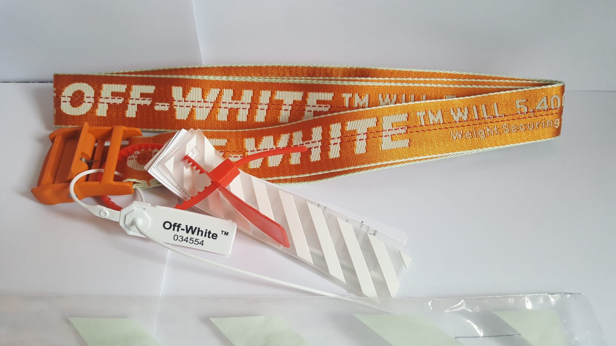 image of Off White Off-Whiite Belt Orange, Men's
