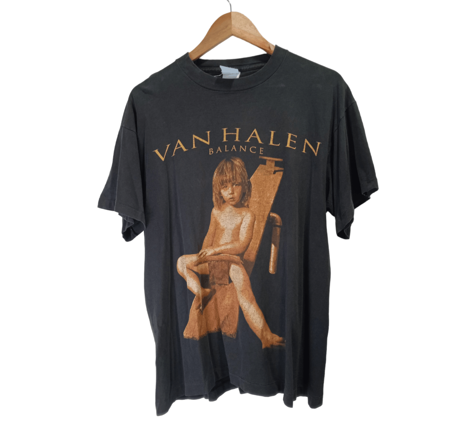 cheapest for sale Vintage Van Halen Balance Band Tee L 90s ...