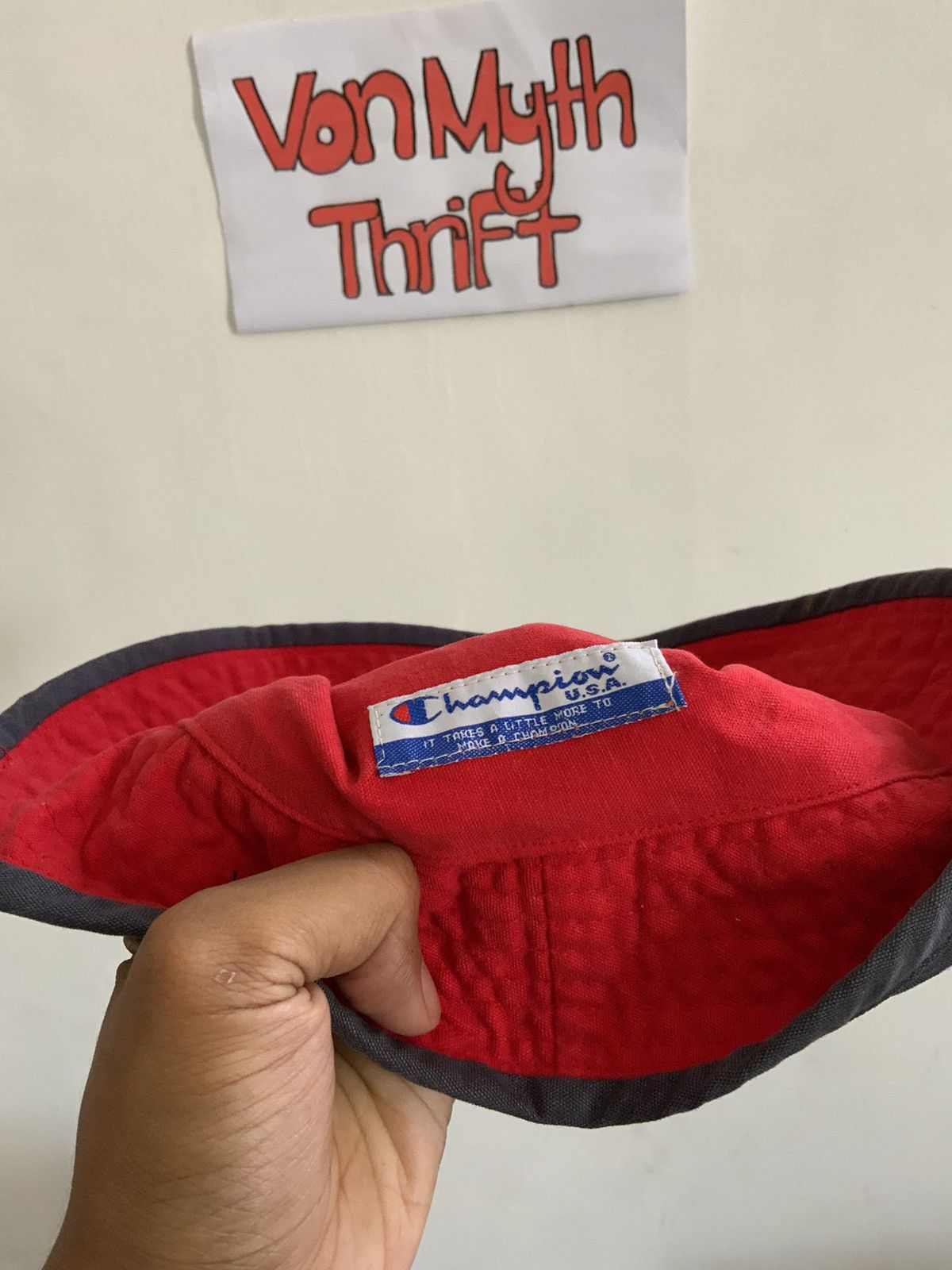 Champion Vintage Champion U.S.A Spellout Fade Bucket Hat Size ONE SIZE - 11 Thumbnail
