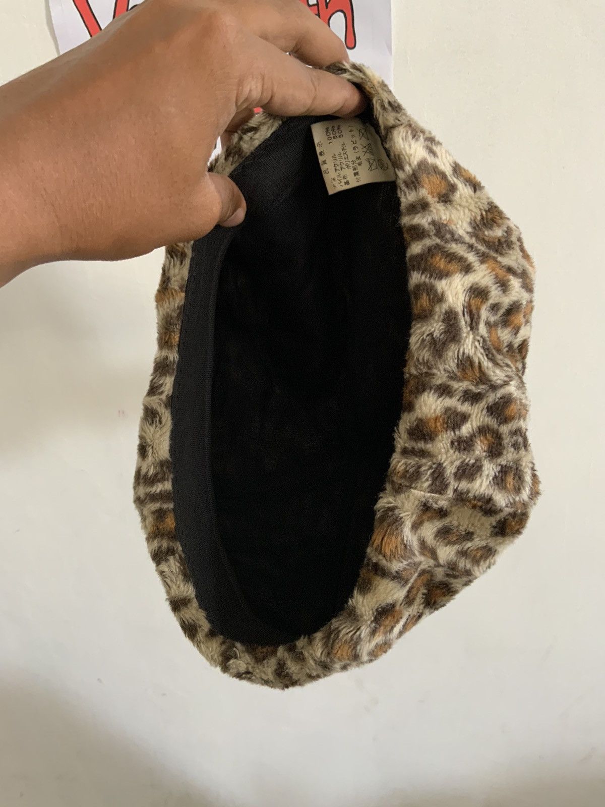 Japanese Brand Na Mi Ka Design Leopard Fur Japan Made Hat Size ONE SIZE - 9 Thumbnail