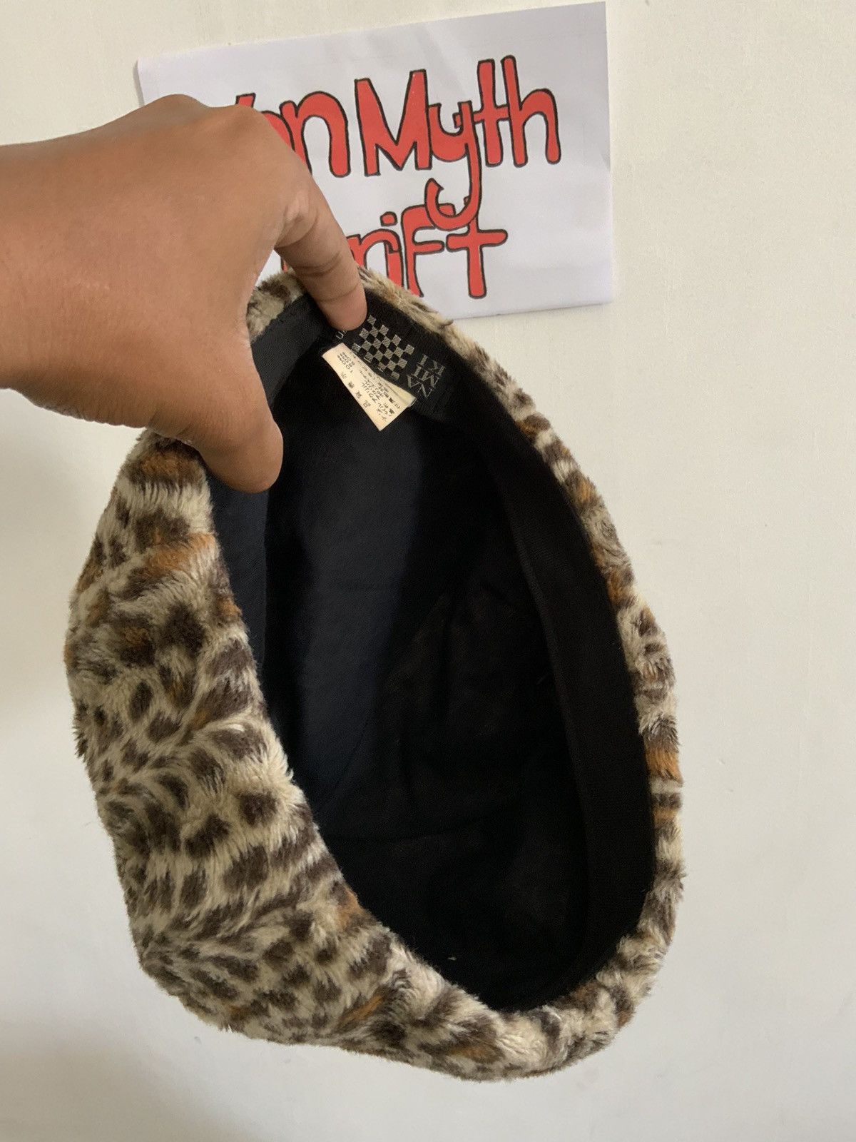Japanese Brand Na Mi Ka Design Leopard Fur Japan Made Hat Size ONE SIZE - 8 Thumbnail