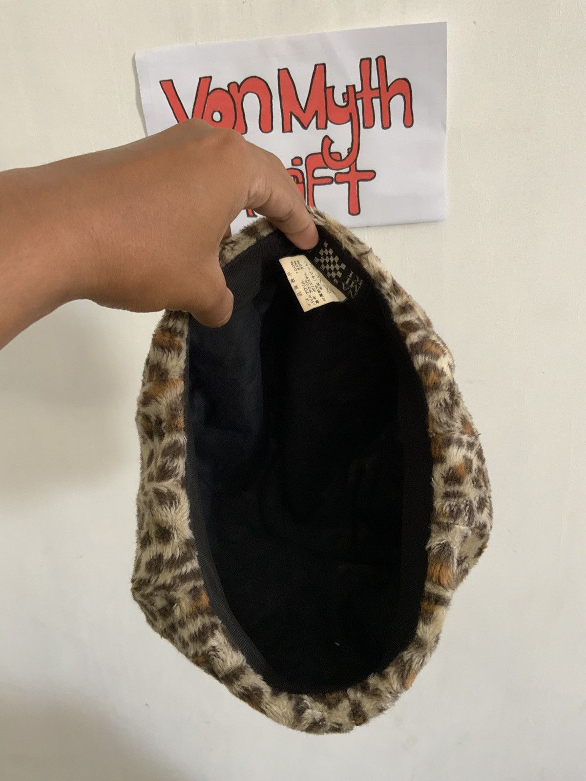 Japanese Brand Na Mi Ka Design Leopard Fur Japan Made Hat Size ONE SIZE - 7 Thumbnail