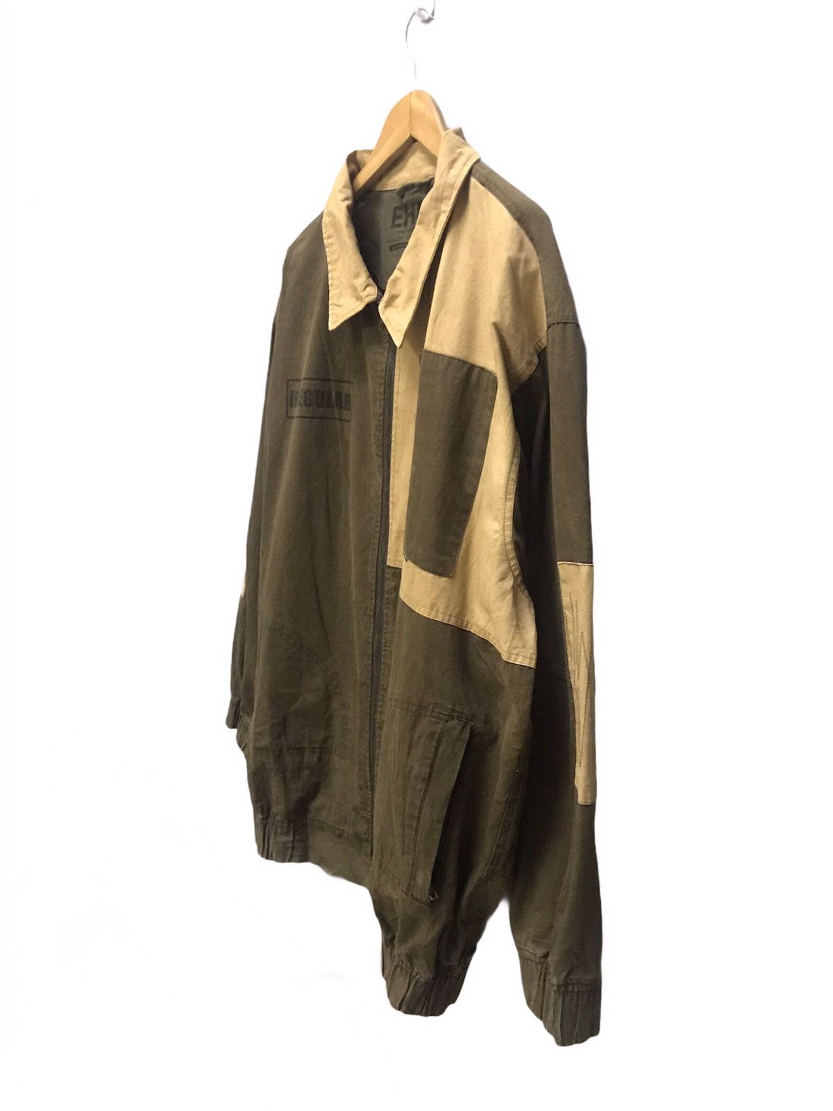 Japanese Brand × Vintage Vintage Enchance patchwork zipper jacket nice design Size US XXL / EU 58 / 5 - 2 Thumbnail