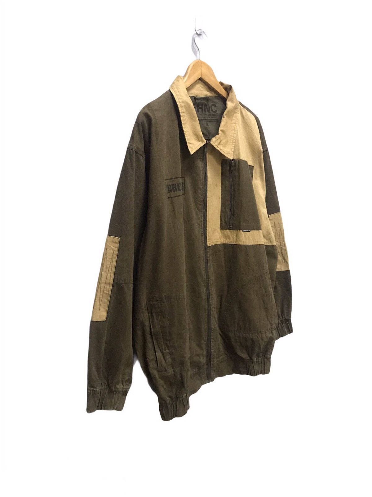 Japanese Brand × Vintage Vintage Enchance patchwork zipper jacket nice design Size US XXL / EU 58 / 5 - 3 Thumbnail