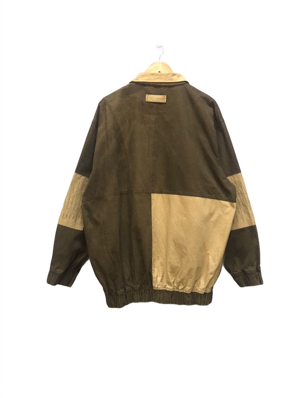 Japanese Brand × Vintage Vintage Enchance patchwork zipper jacket nice design Size US XXL / EU 58 / 5 - 4 Thumbnail