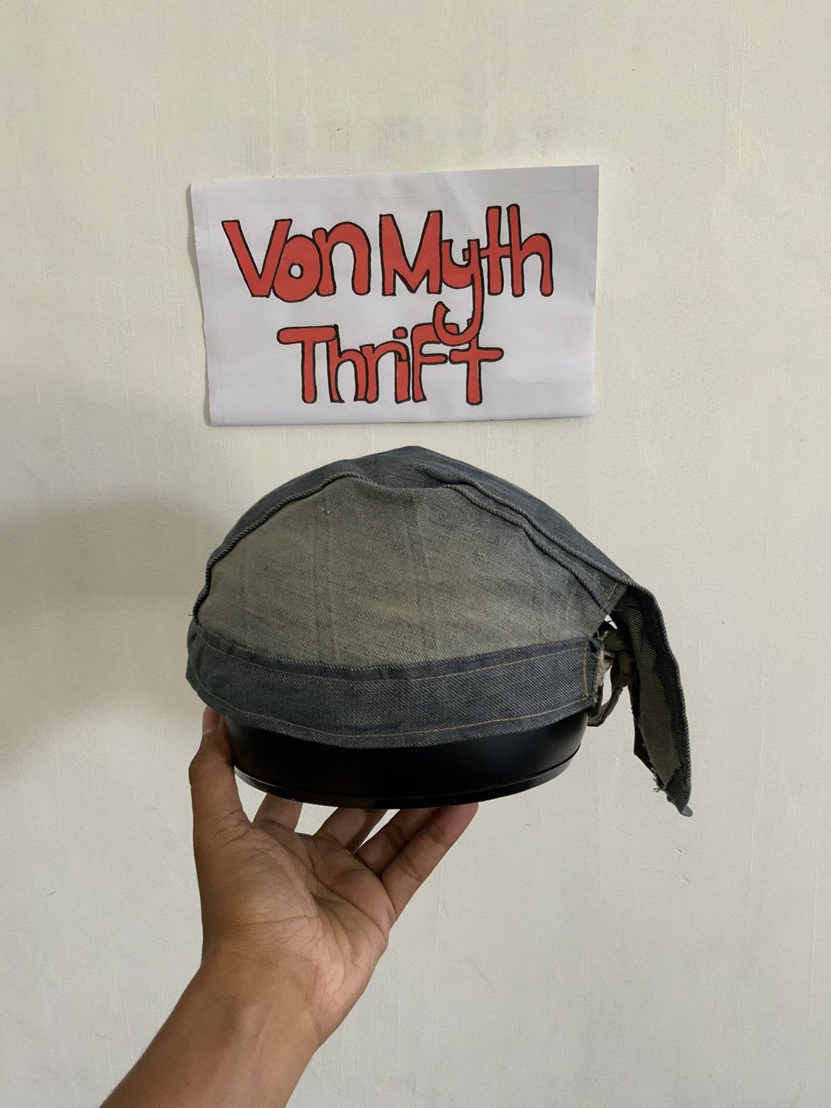 Japanese Brand Light Wash Denim Adjustable Hat Size ONE SIZE - 2 Thumbnail
