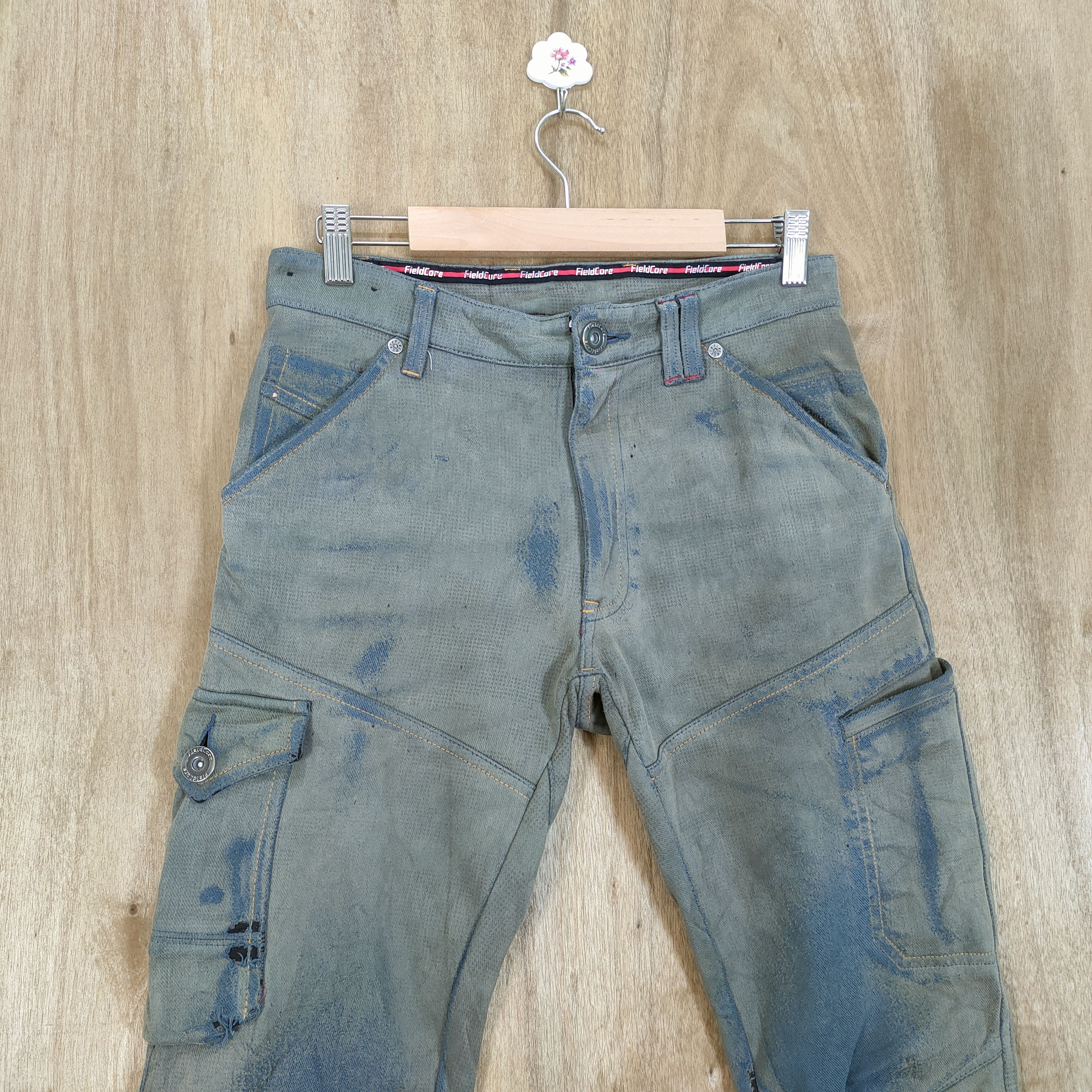 Japanese Brand JAPANESE BRAND FADED RUSTY CARGO PANTS Size US 29 - 2 Thumbnail