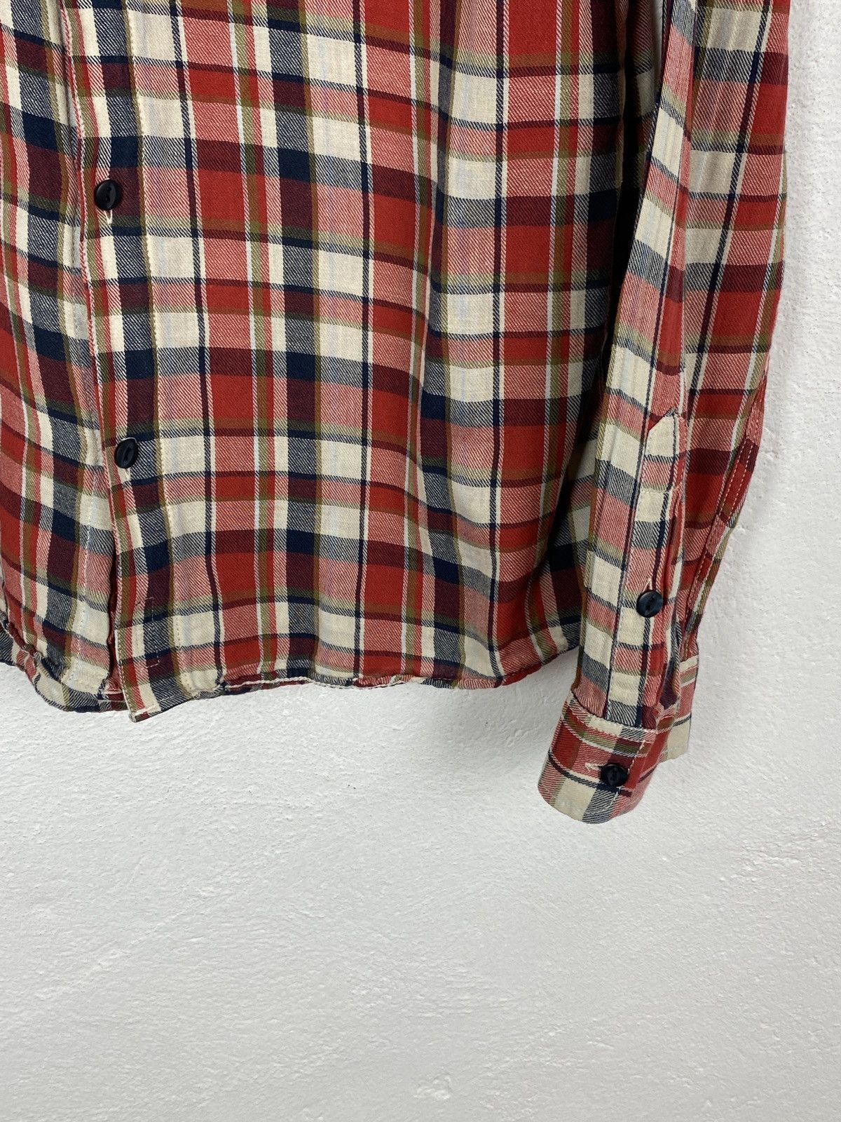 Nudie Jeans Nudie Jeans Lino Blend Checkered Long Sleeve Shirt Size US M / EU 48-50 / 2 - 2 Thumbnail