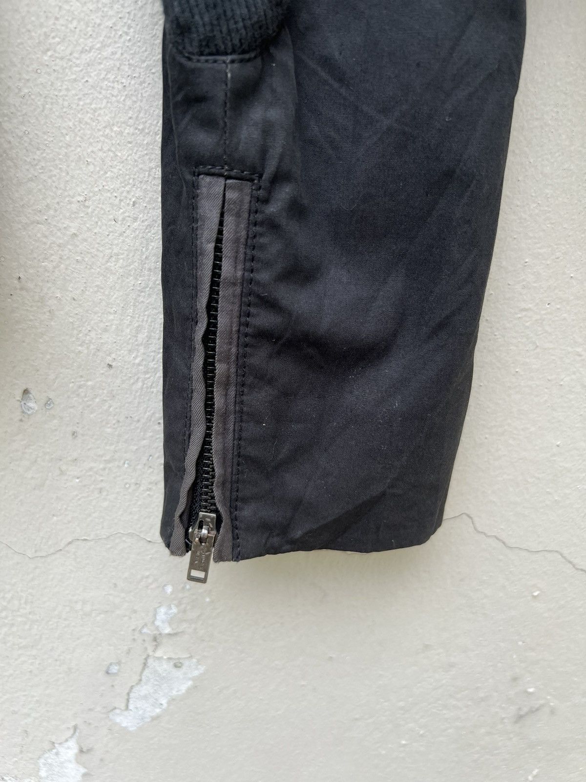 If Six Was Nine L.G.B. Distressed Hybrid Leather Hoodie Black Jacket Size US S / EU 44-46 / 1 - 17 Thumbnail