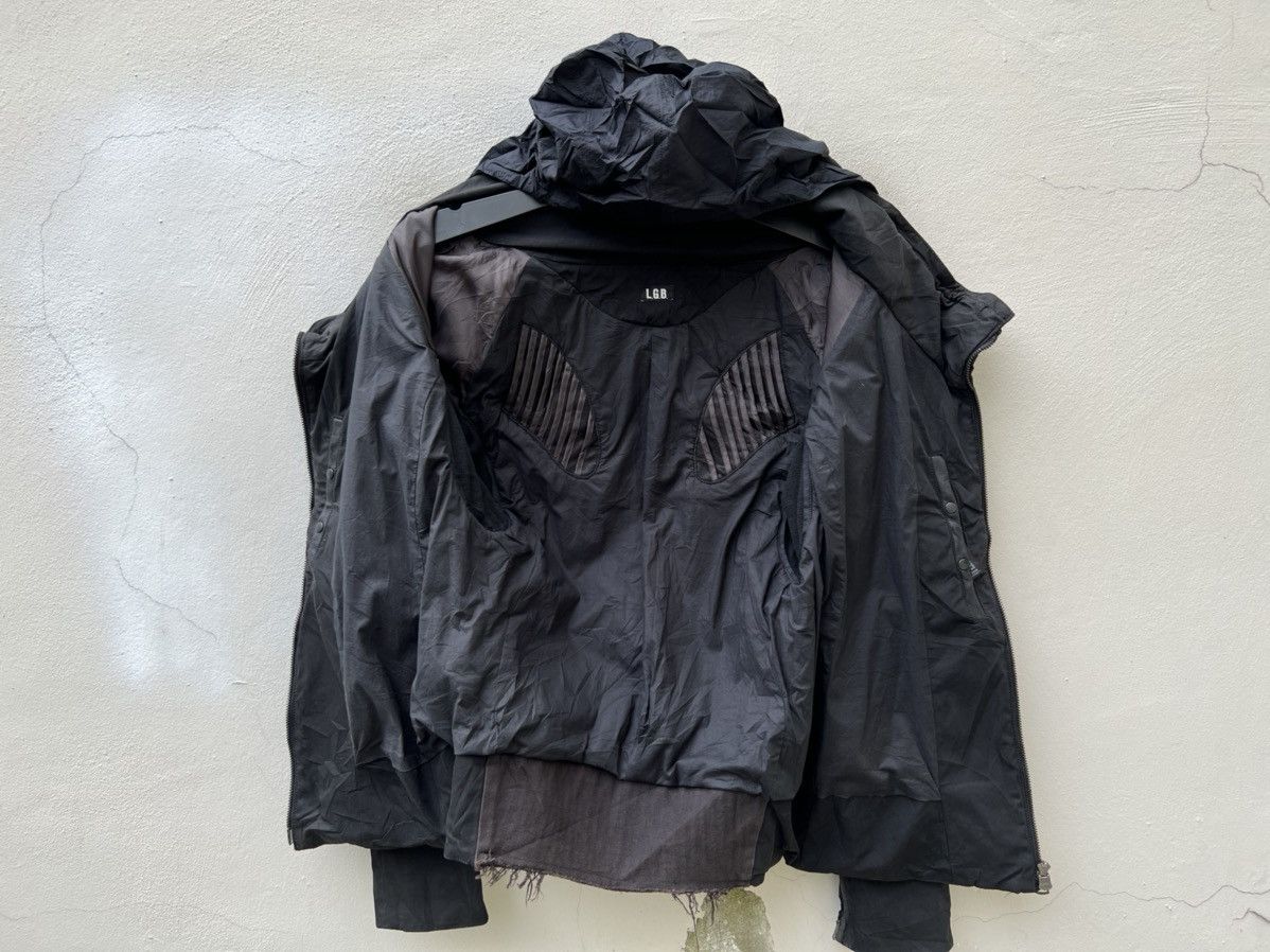 If Six Was Nine L.G.B. Distressed Hybrid Leather Hoodie Black Jacket Size US S / EU 44-46 / 1 - 22 Thumbnail