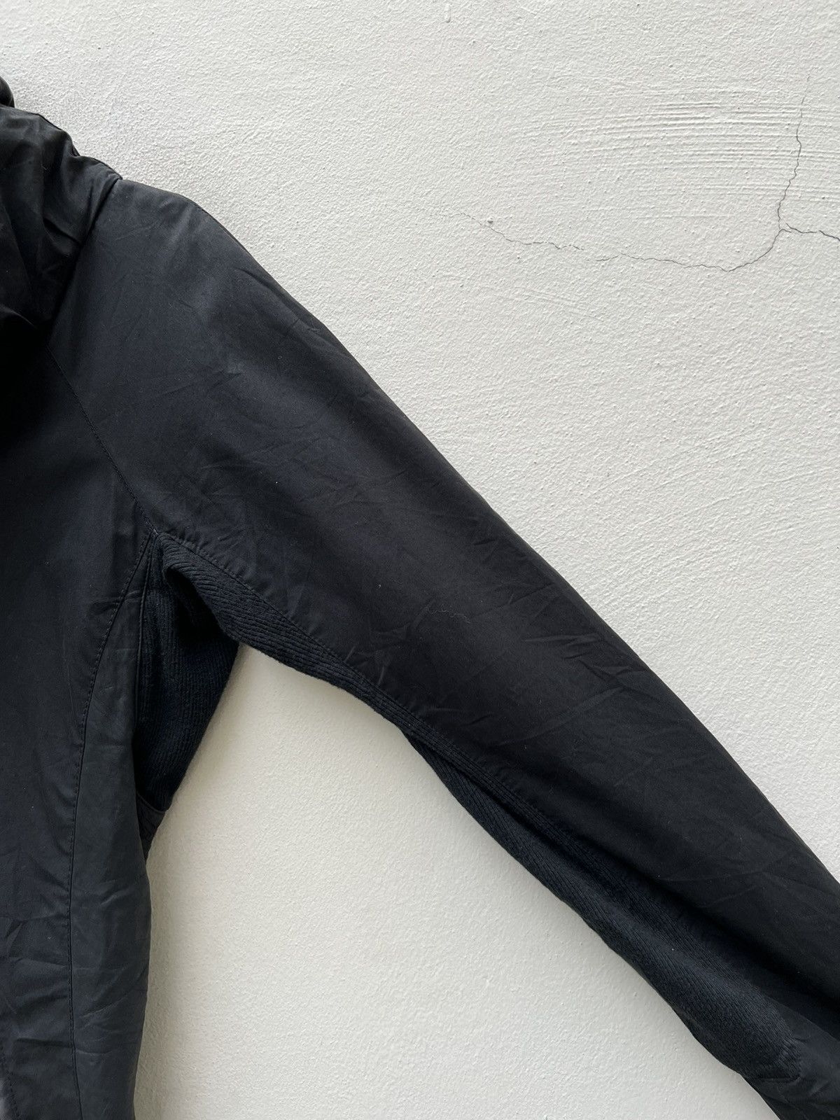 If Six Was Nine L.G.B. Distressed Hybrid Leather Hoodie Black Jacket Size US S / EU 44-46 / 1 - 10 Thumbnail