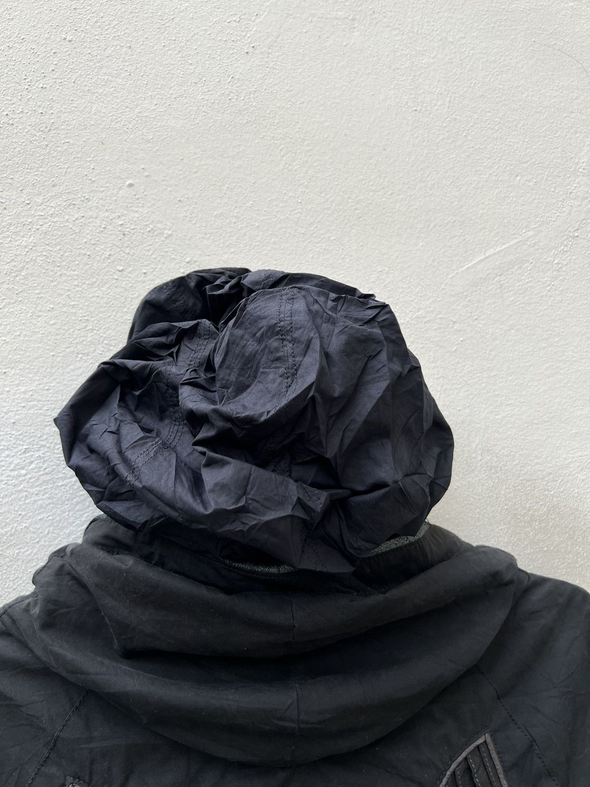 If Six Was Nine L.G.B. Distressed Hybrid Leather Hoodie Black Jacket Size US S / EU 44-46 / 1 - 19 Thumbnail