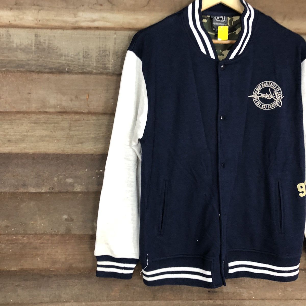 Japanese Brand Freaky Massive Blue Varsity Jacket #3734 Size US L / EU 52-54 / 3 - 7 Thumbnail