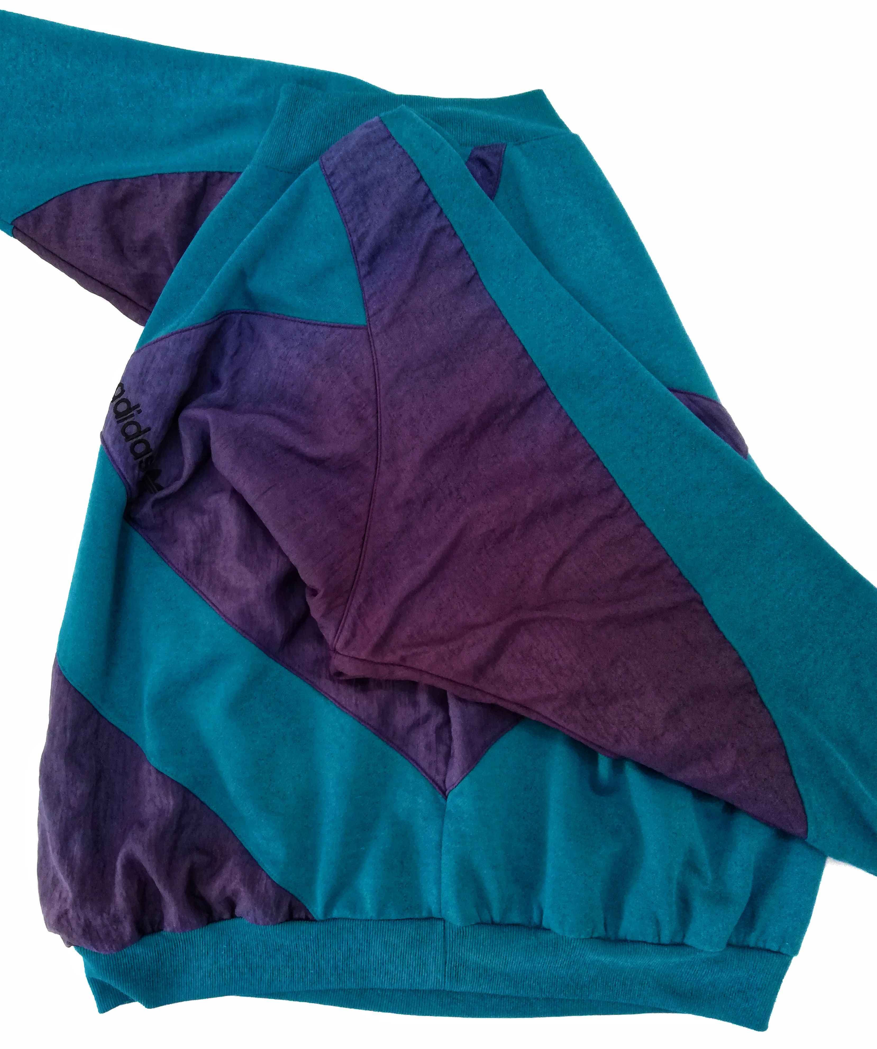 Adidas 🔥Rare!!! Adidas Vintage 90's Colourblock Sweatshirt🔥 Size US XL / EU 56 / 4 - 7 Thumbnail