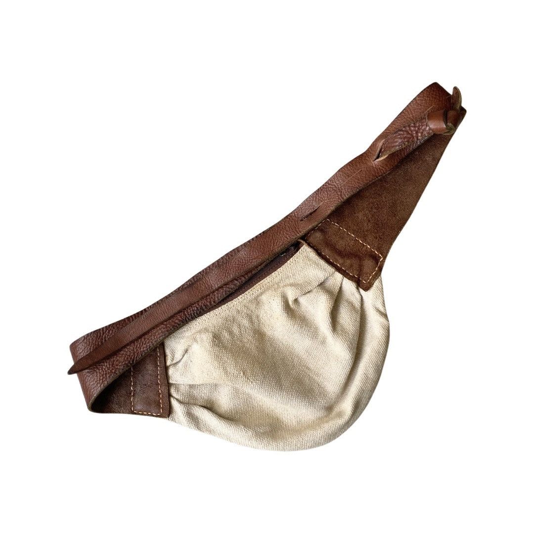 Kapital Kapital Canvas Body Bag Leather Strap Size ONE SIZE - 2 Thumbnail