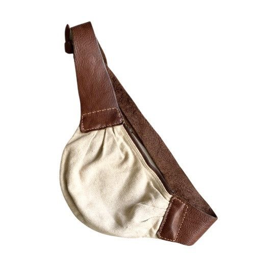 Kapital Kapital Canvas Body Bag Leather Strap Size ONE SIZE - 1 Thumbnail
