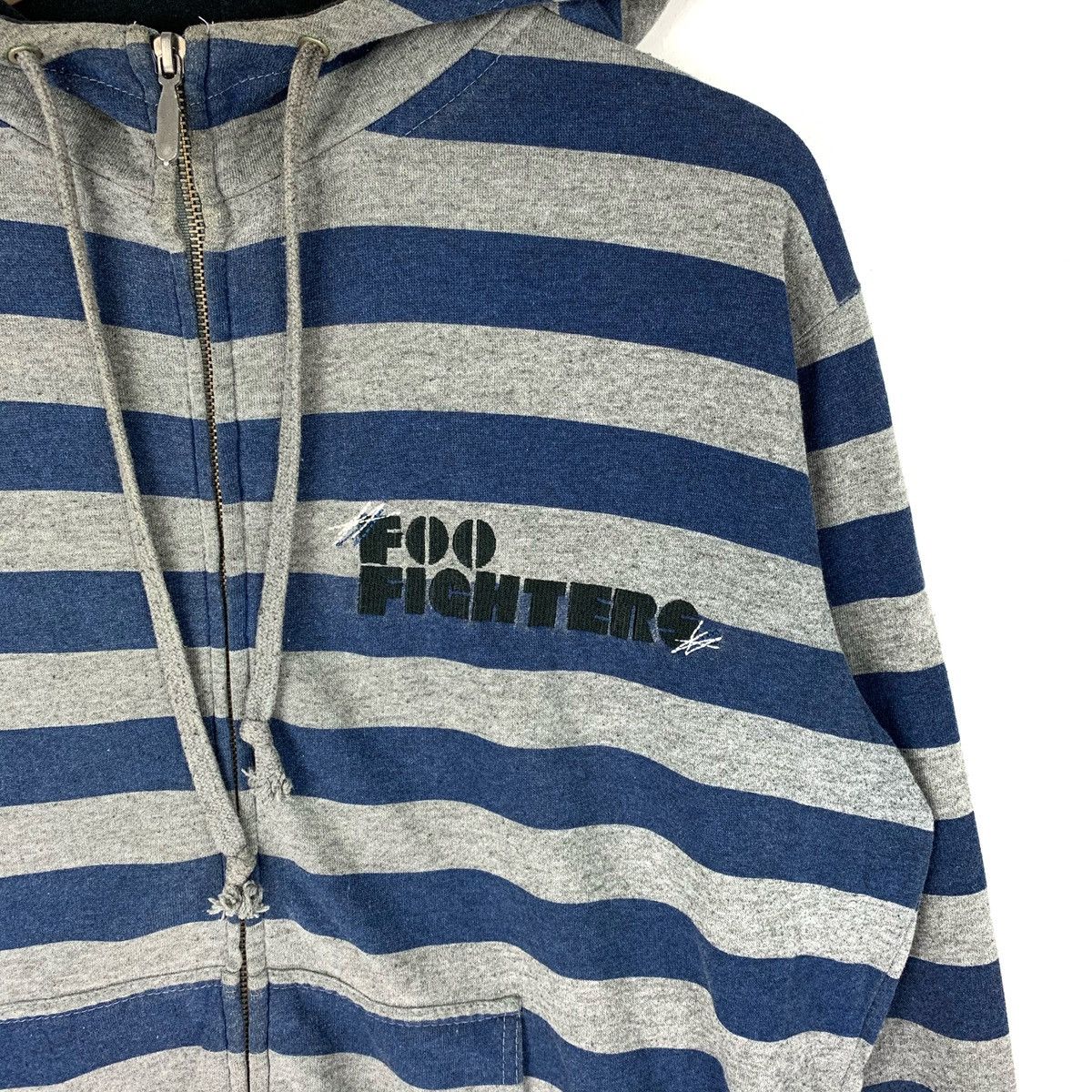 Band Tees × Vintage Vintage Foo Fighters 2007 Album Stripe Hoodie Sweatshirt Size US L / EU 52-54 / 3 - 3 Thumbnail