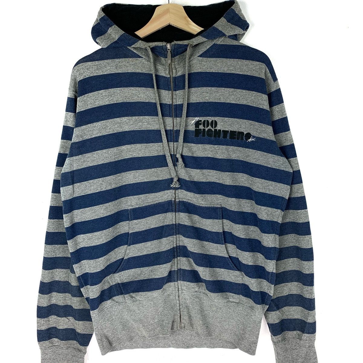 Band Tees × Vintage Vintage Foo Fighters 2007 Album Stripe Hoodie Sweatshirt Size US L / EU 52-54 / 3 - 2 Thumbnail