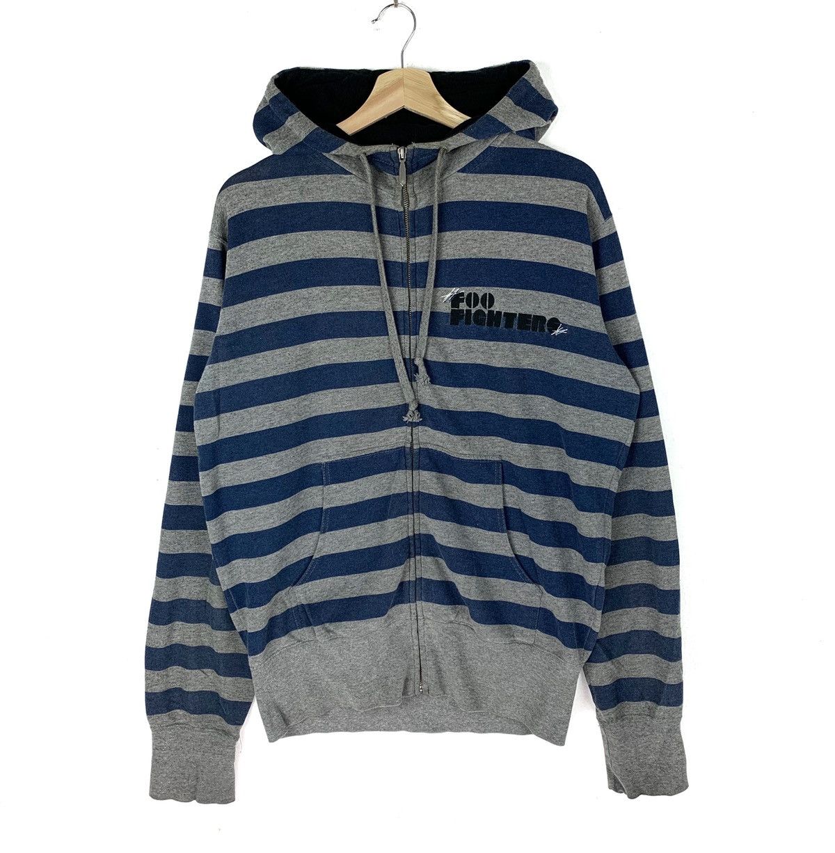 Band Tees × Vintage Vintage Foo Fighters 2007 Album Stripe Hoodie Sweatshirt Size US L / EU 52-54 / 3 - 1 Thumbnail