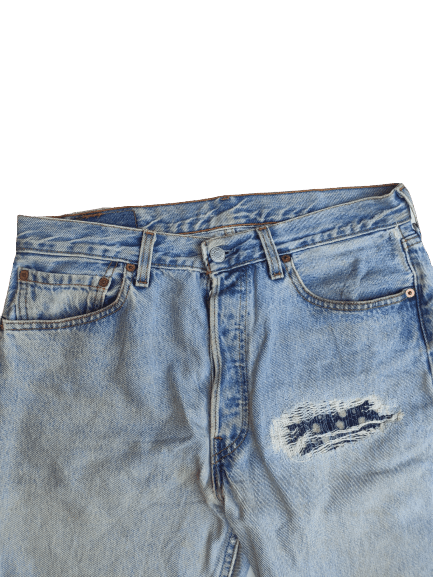 Levi's Vintage Levis 501 short pants made in Usa patchwork Size US 33 - 2 Thumbnail