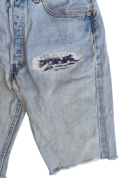 Levi's Vintage Levis 501 short pants made in Usa patchwork Size US 33 - 3 Thumbnail