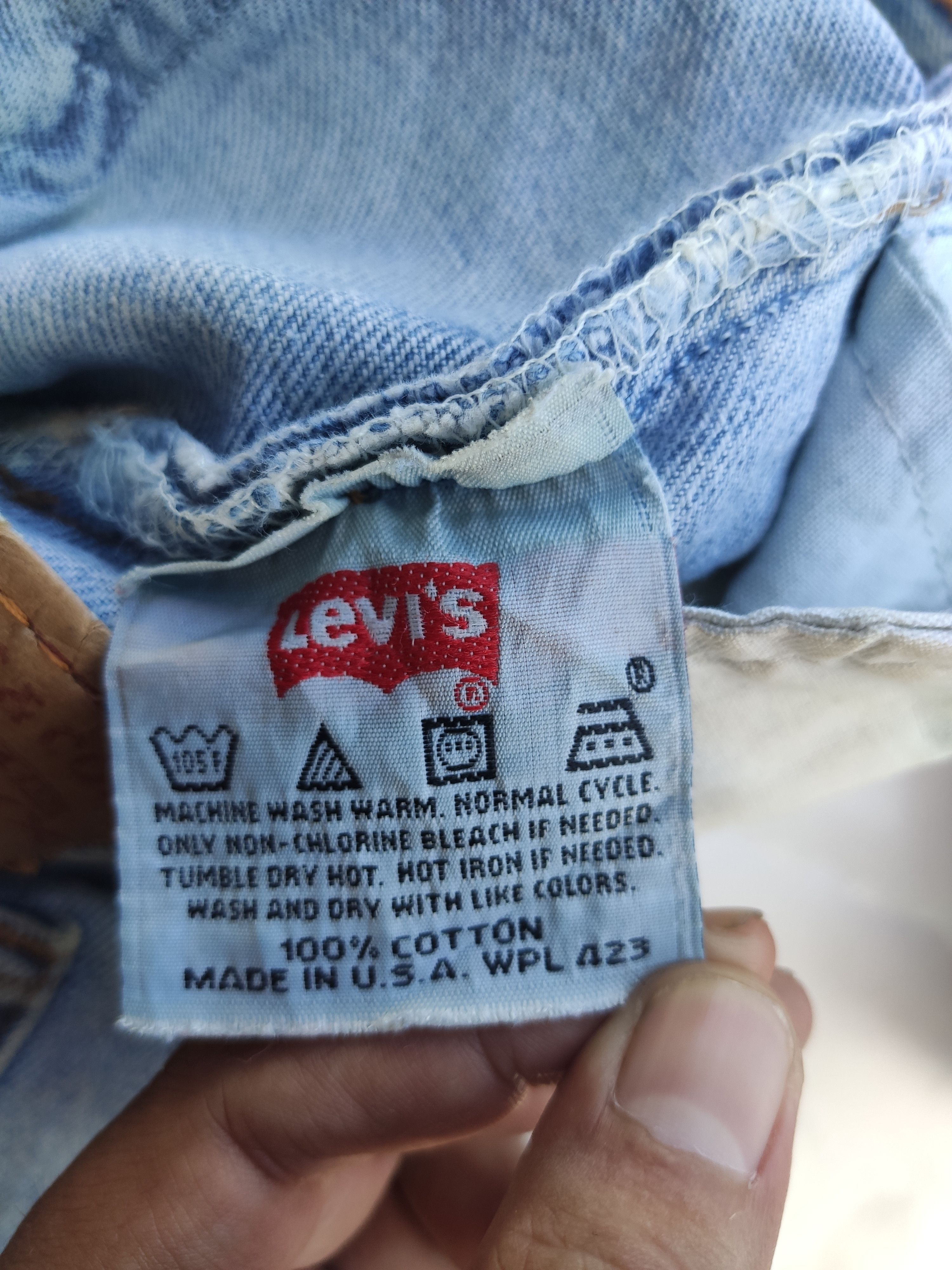 Levi's Vintage Levis 501 short pants made in Usa patchwork Size US 33 - 8 Thumbnail