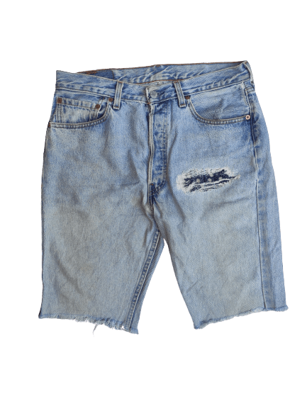 Levi's Vintage Levis 501 short pants made in Usa patchwork Size US 33 - 1 Thumbnail