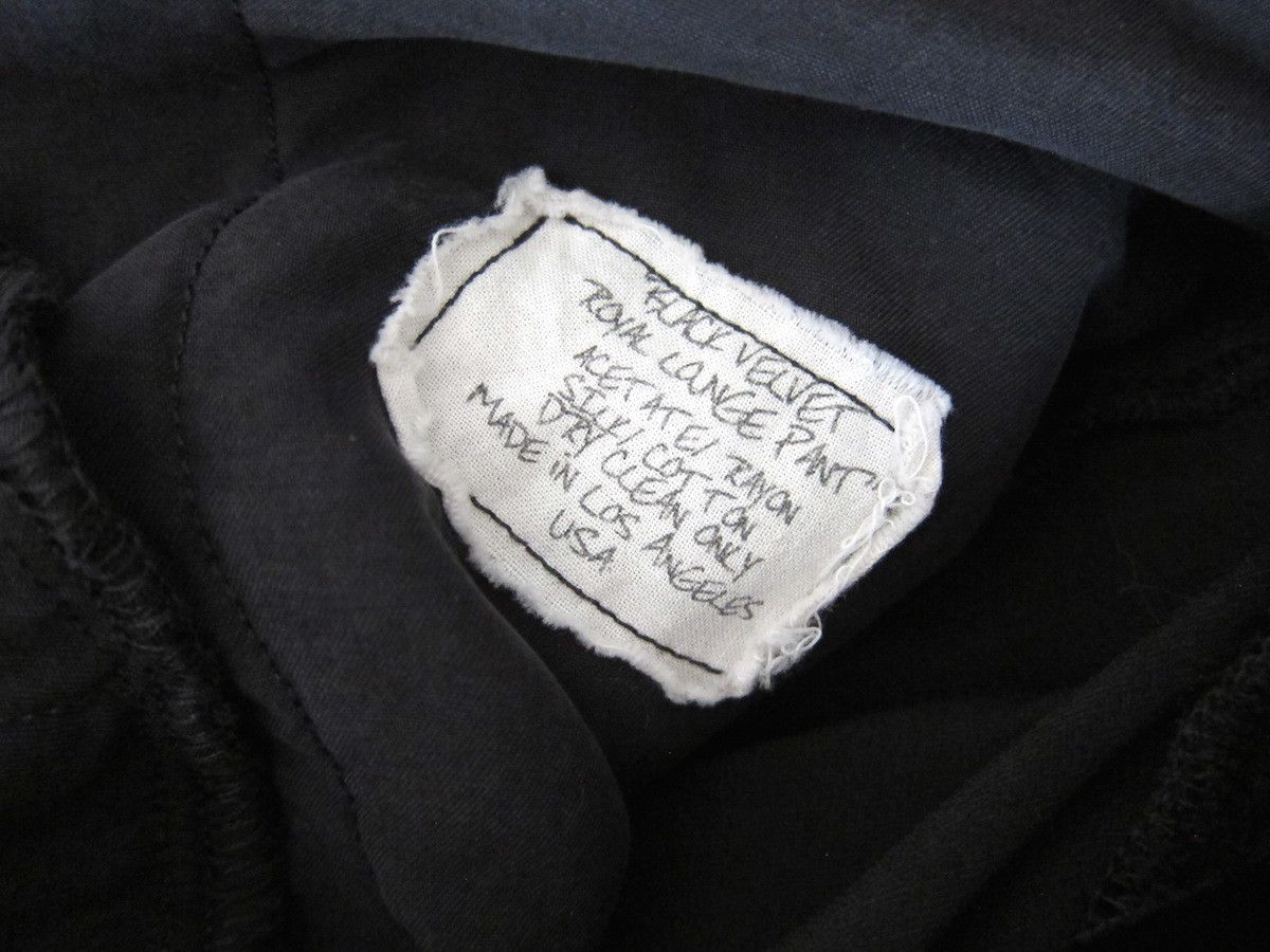 Greg Lauren *NEW* $1500 BLACK VELVET ROYAL LOUNGE PANTS Size 28" / US 6 / IT 42 - 8 Thumbnail