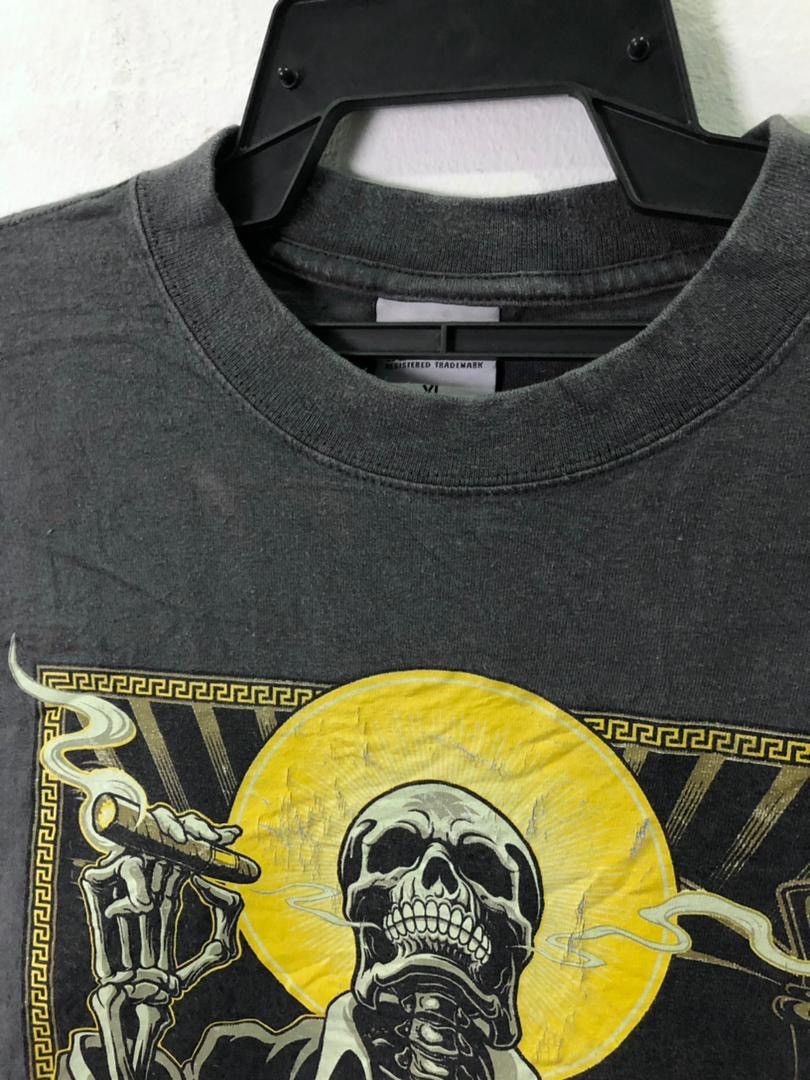 Vintage Streetwise Clothing Co. Tee Big Print Skulls/Gangster Size US XL / EU 56 / 4 - 5 Thumbnail
