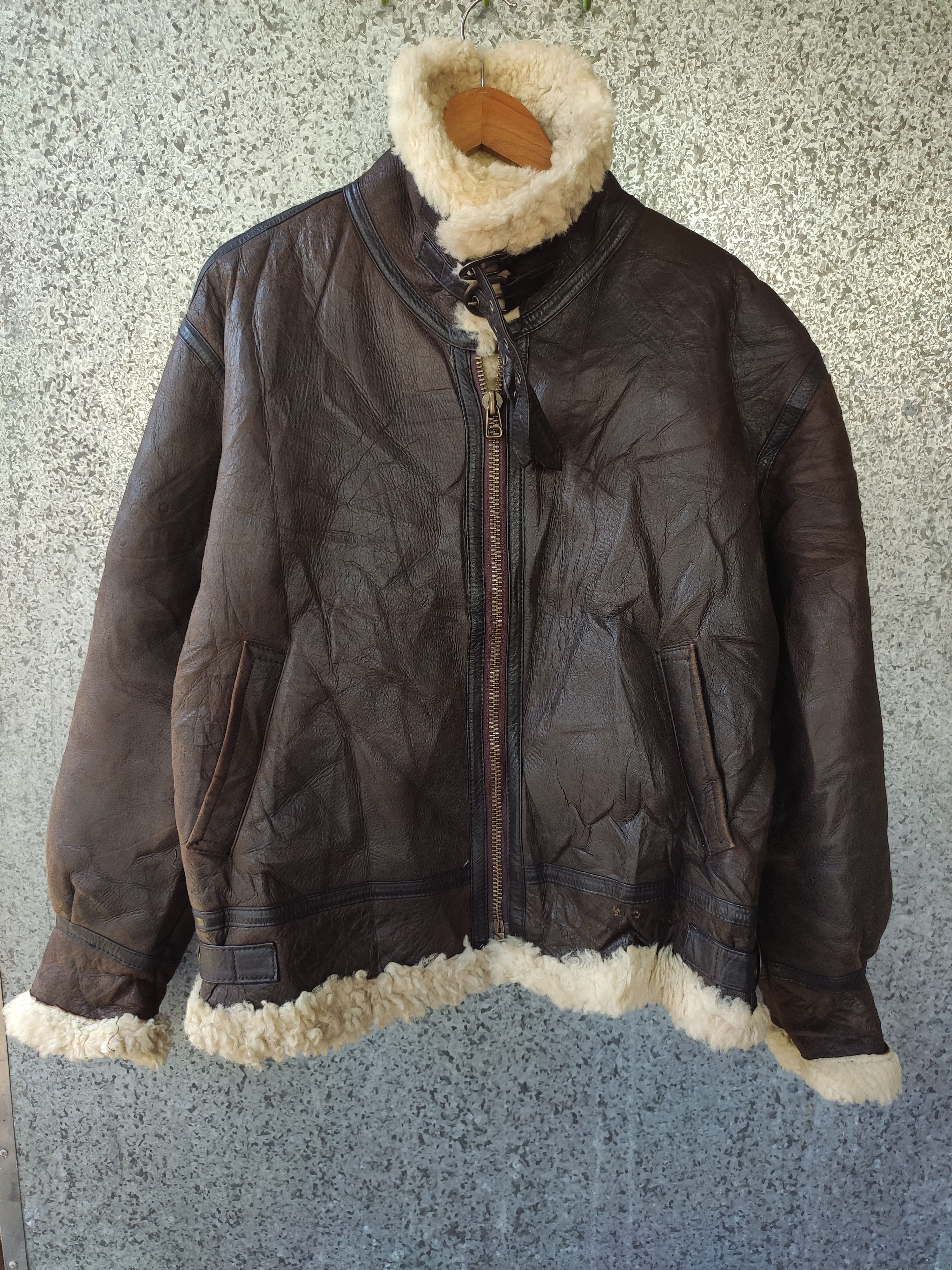 Avirex Vintage B 3 jacket Bombers Avirex Leather Jacket Sheepskin Size US L / EU 52-54 / 3 - 3 Thumbnail