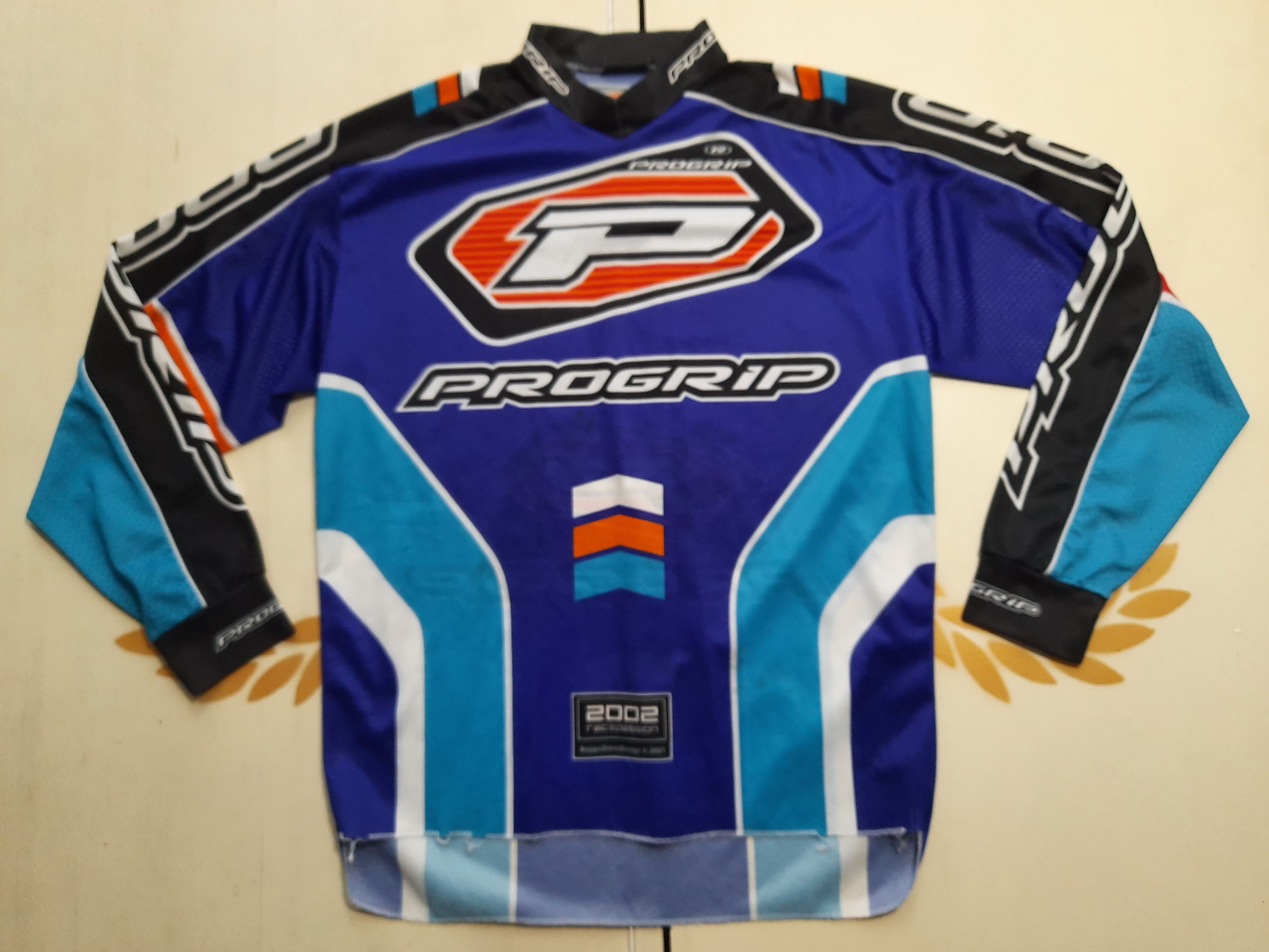 Vintage PRO GRIP CYCLE MOTOCROSS BIKE Jersey 2002 Size US L / EU 52-54 / 3 - 2 Thumbnail