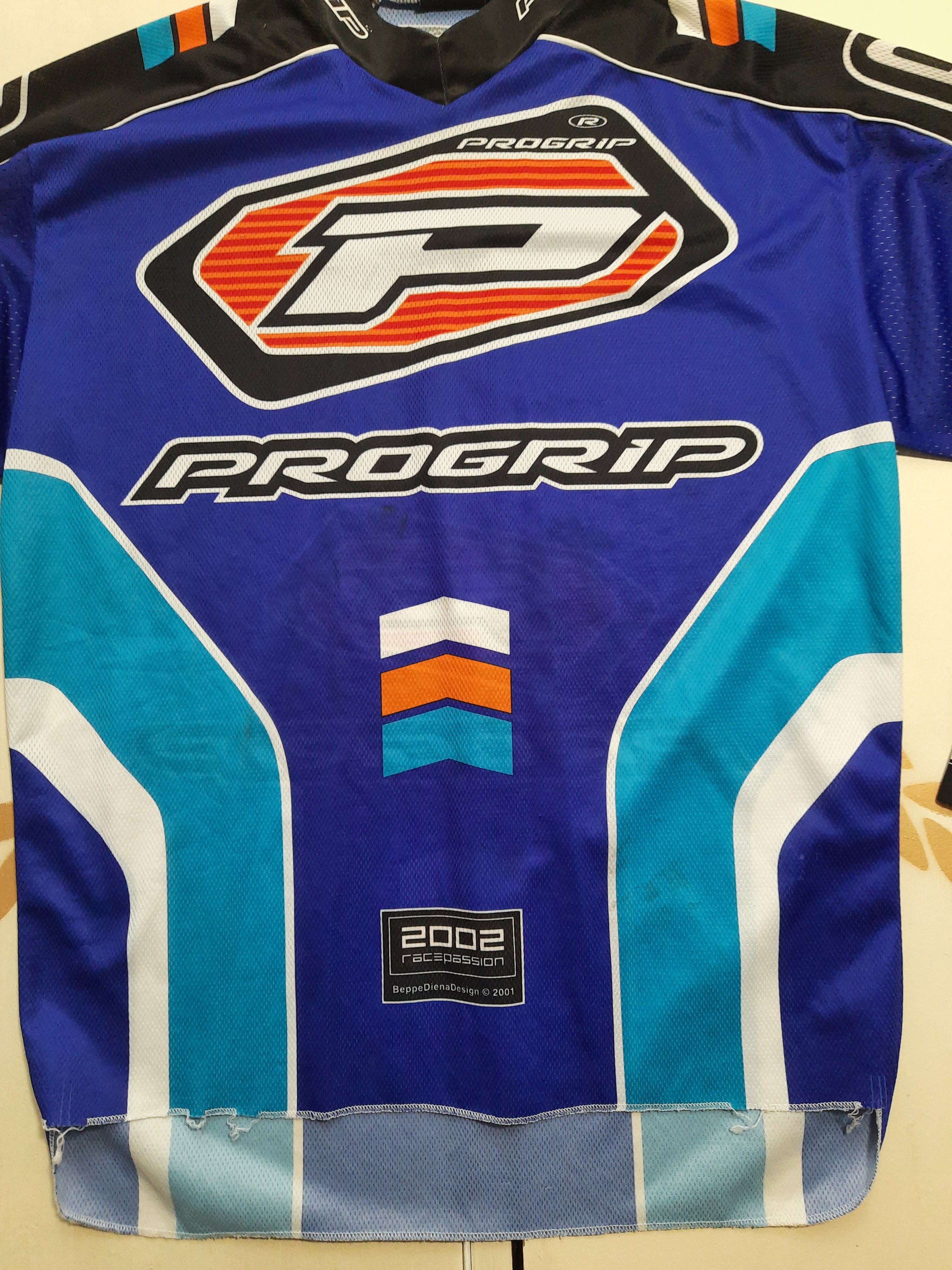 Vintage PRO GRIP CYCLE MOTOCROSS BIKE Jersey 2002 Size US L / EU 52-54 / 3 - 5 Thumbnail