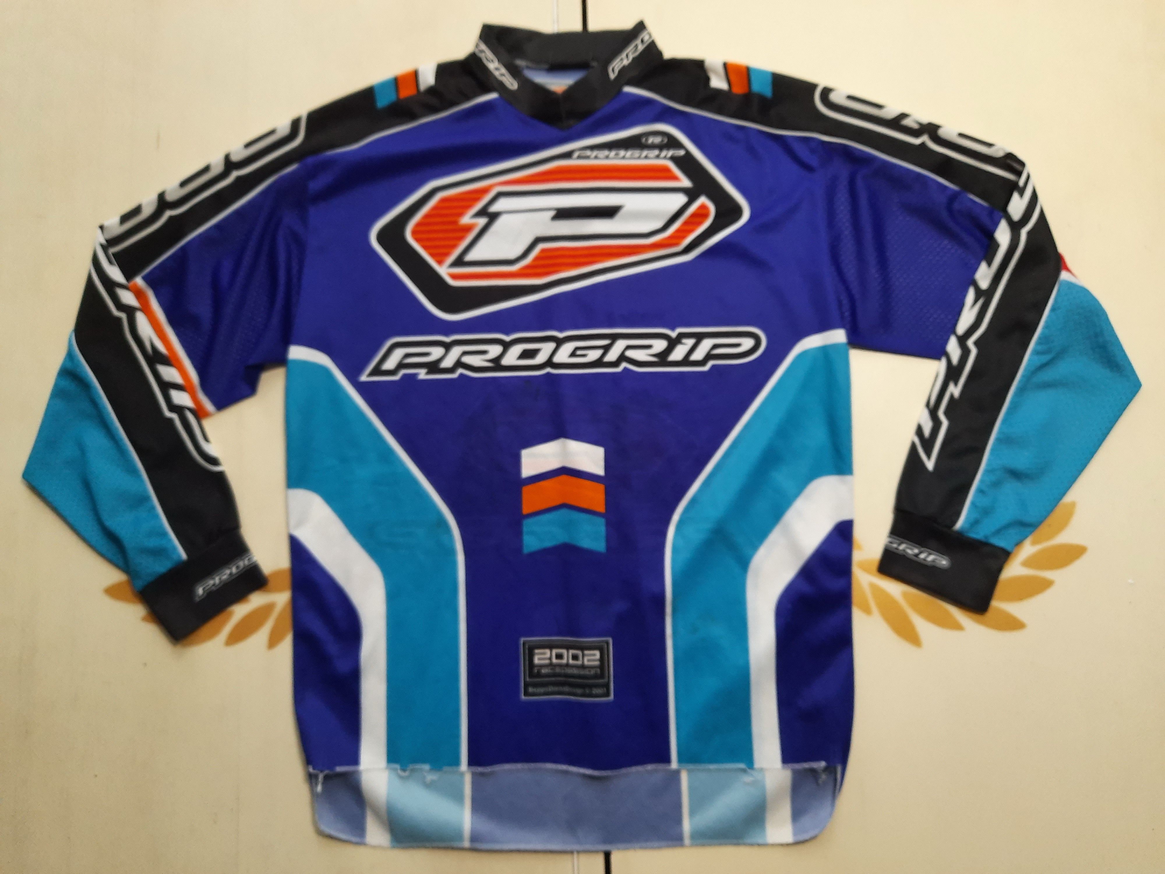 Vintage PRO GRIP CYCLE MOTOCROSS BIKE Jersey 2002 Size US L / EU 52-54 / 3 - 1 Thumbnail