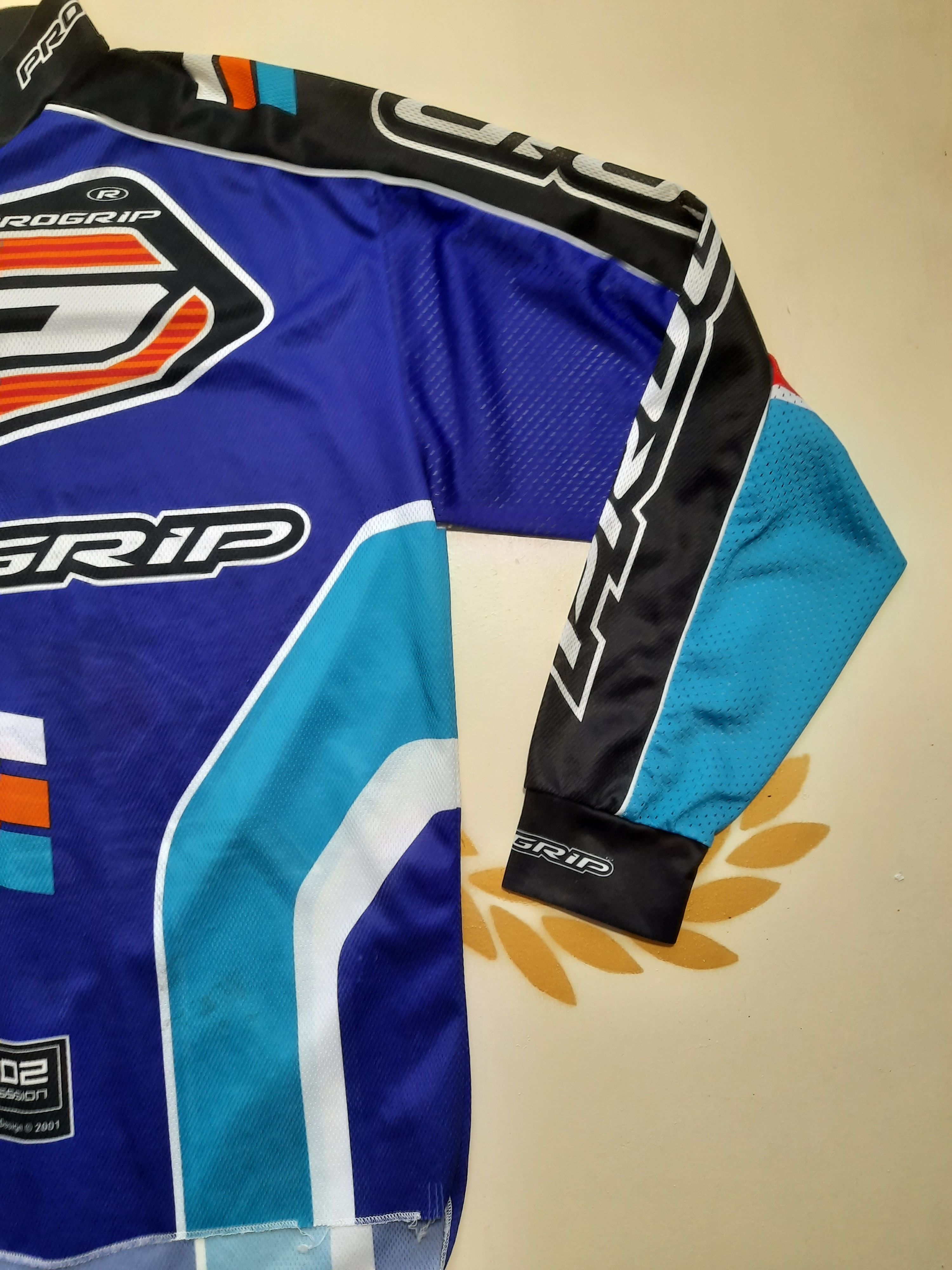 Vintage PRO GRIP CYCLE MOTOCROSS BIKE Jersey 2002 Size US L / EU 52-54 / 3 - 7 Thumbnail