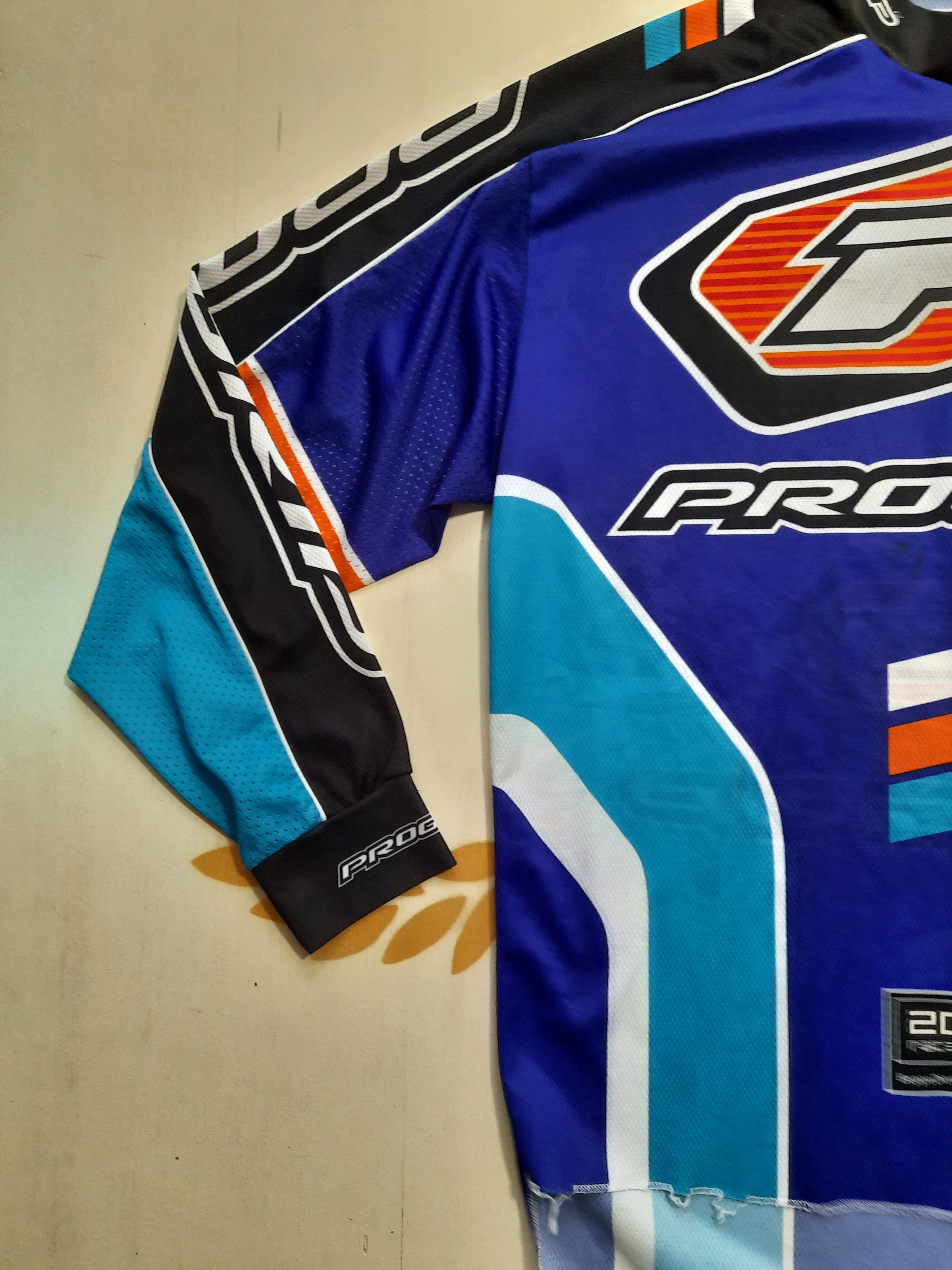Vintage PRO GRIP CYCLE MOTOCROSS BIKE Jersey 2002 Size US L / EU 52-54 / 3 - 6 Thumbnail