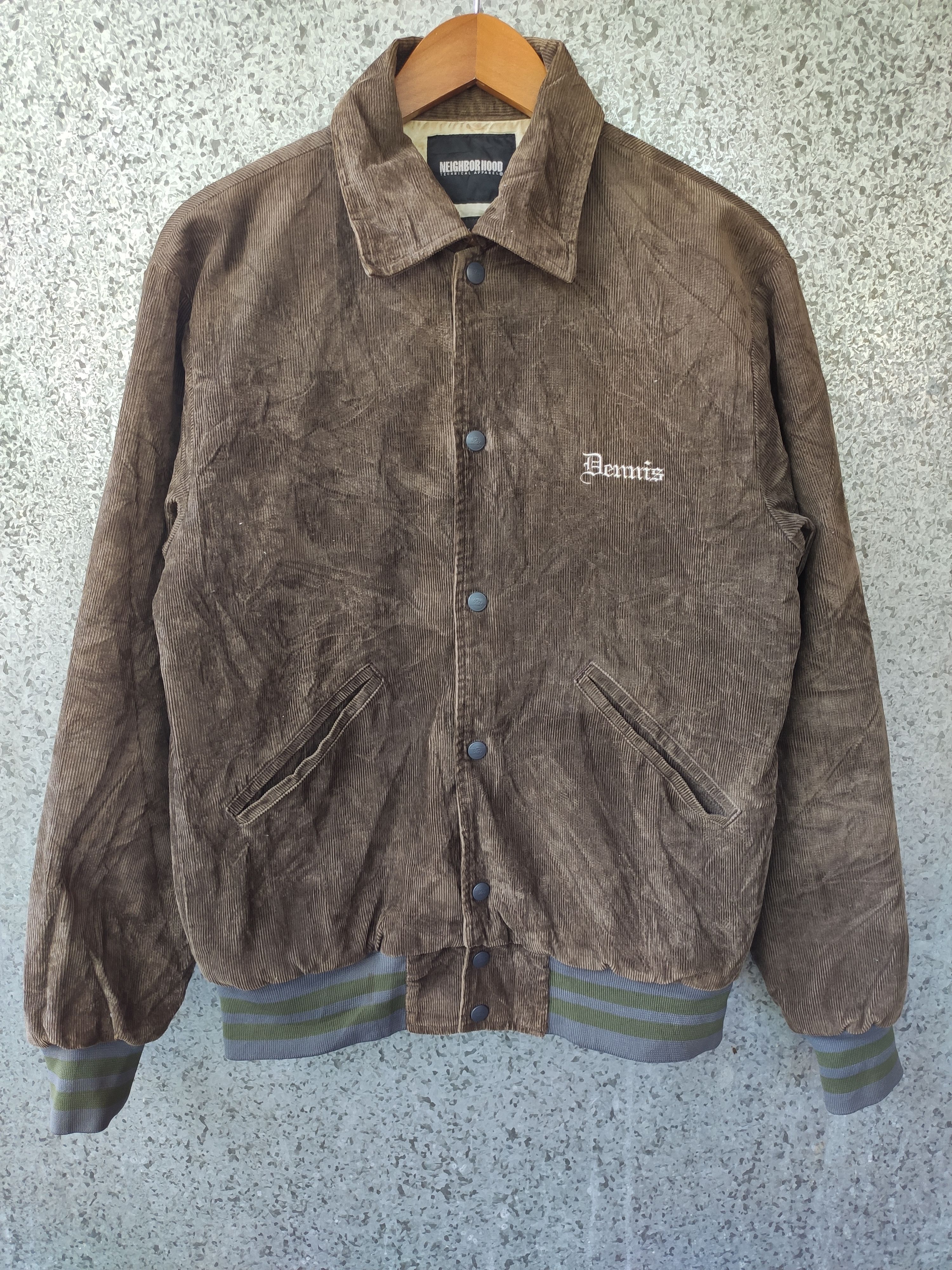 image of Neighborhood Jacket Corduroy in Brown, Men's (Size Medium)