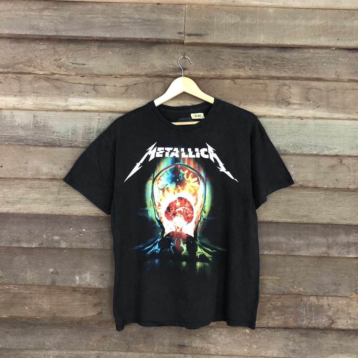 Metallica Metallica band Black Short Sleeve Tshirt #3501 Size US L / EU 52-54 / 3 - 3 Thumbnail