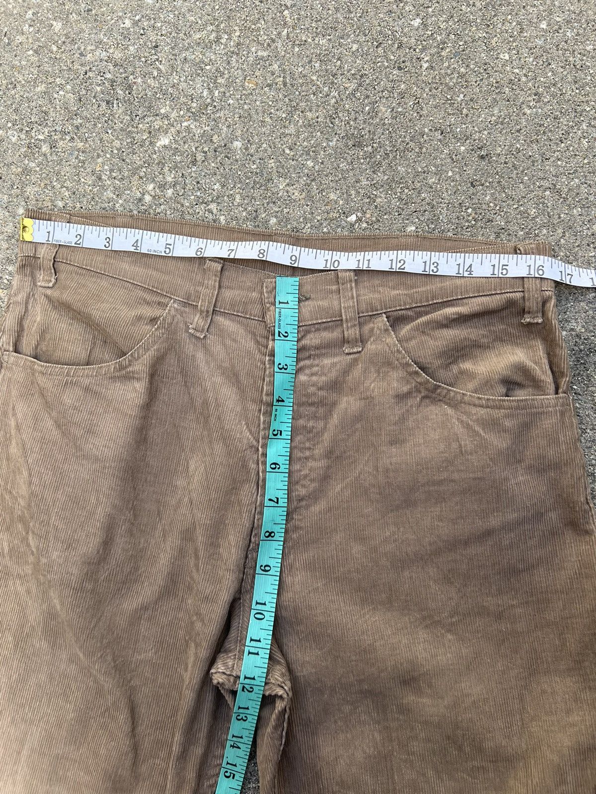 Levi's Vintage 70s Levi’s 646 Talon 42 Zipper Corduroy Flare Jeans Size US 33 - 2 Thumbnail
