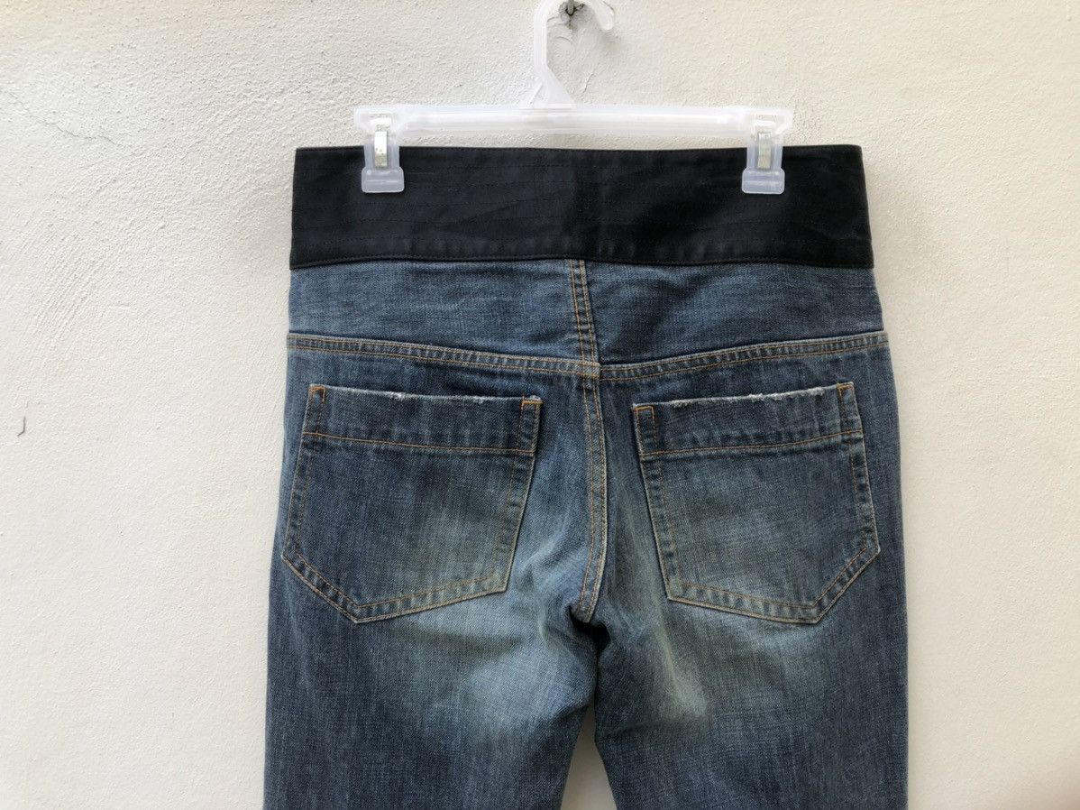 Vintage Double Standard Clothing Japan Distressed Black Waist Denim Size US 32 / EU 48 - 11 Thumbnail