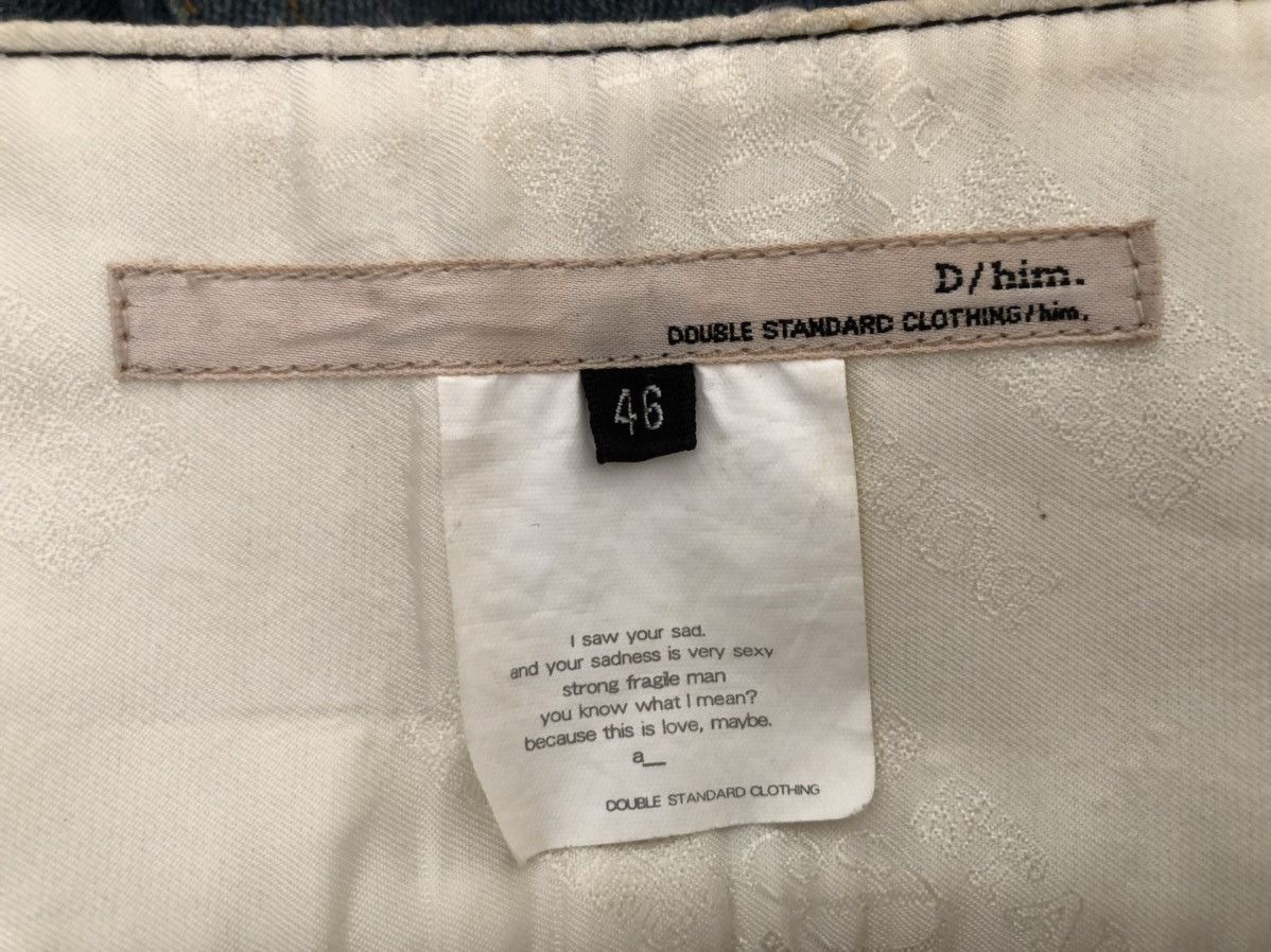 Vintage Double Standard Clothing Japan Distressed Black Waist Denim Size US 32 / EU 48 - 19 Thumbnail
