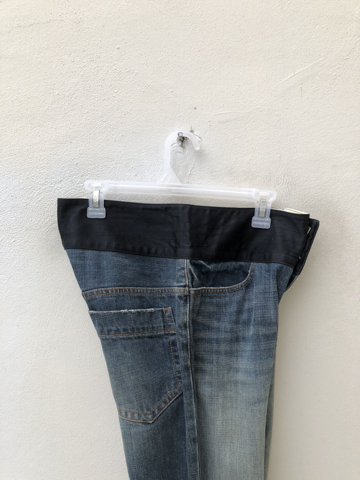 Vintage Double Standard Clothing Japan Distressed Black Waist Denim Size US 32 / EU 48 - 18 Thumbnail