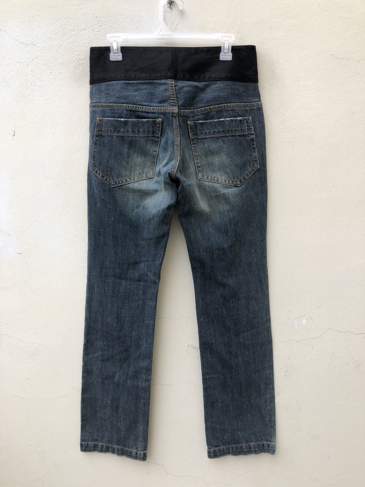 Vintage Double Standard Clothing Japan Distressed Black Waist Denim Size US 32 / EU 48 - 10 Thumbnail