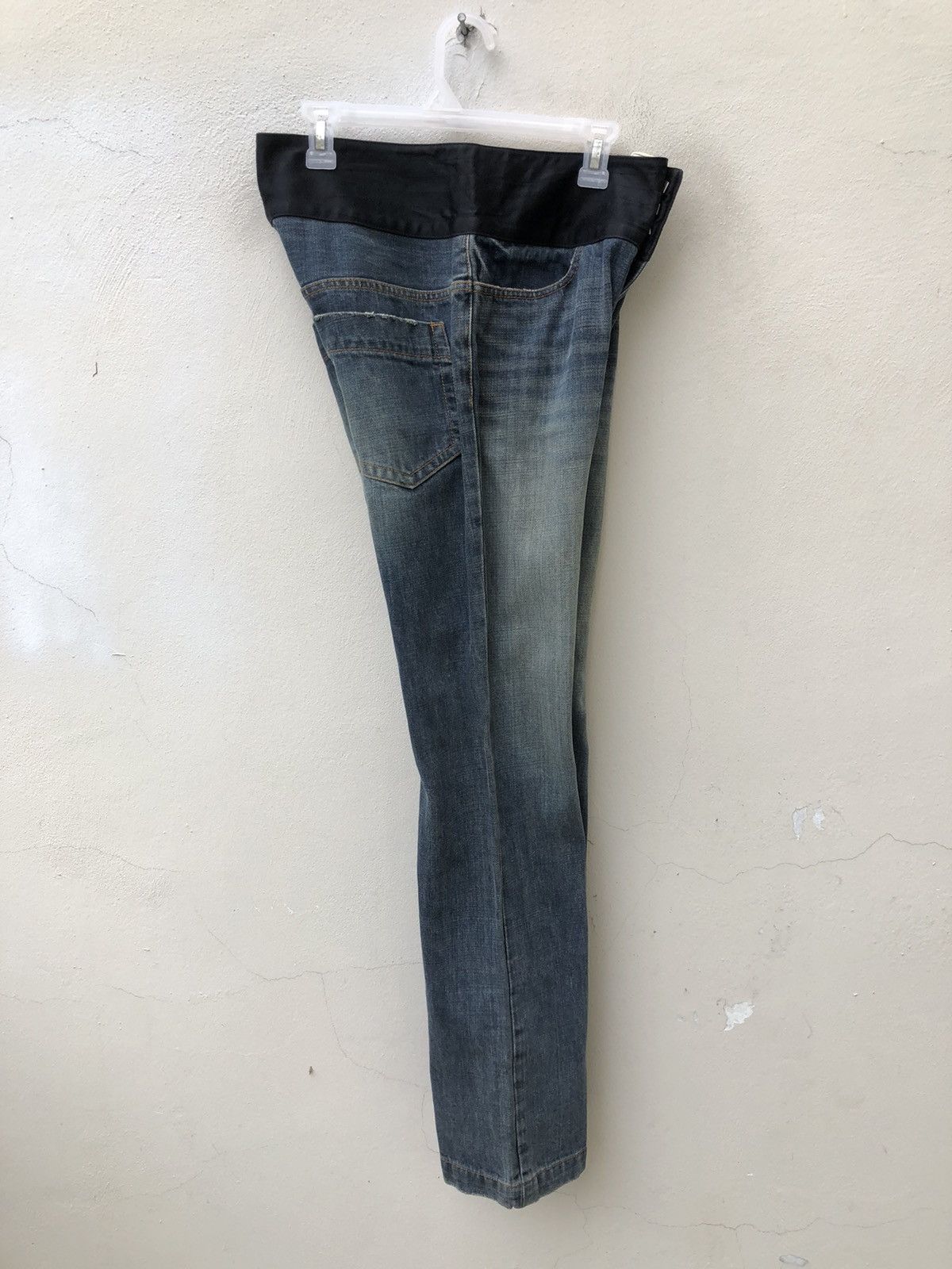 Vintage Double Standard Clothing Japan Distressed Black Waist Denim Size US 32 / EU 48 - 17 Thumbnail