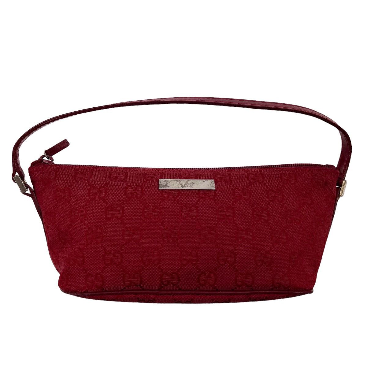 Gucci Red Monogram Shoulder Bag, Women's